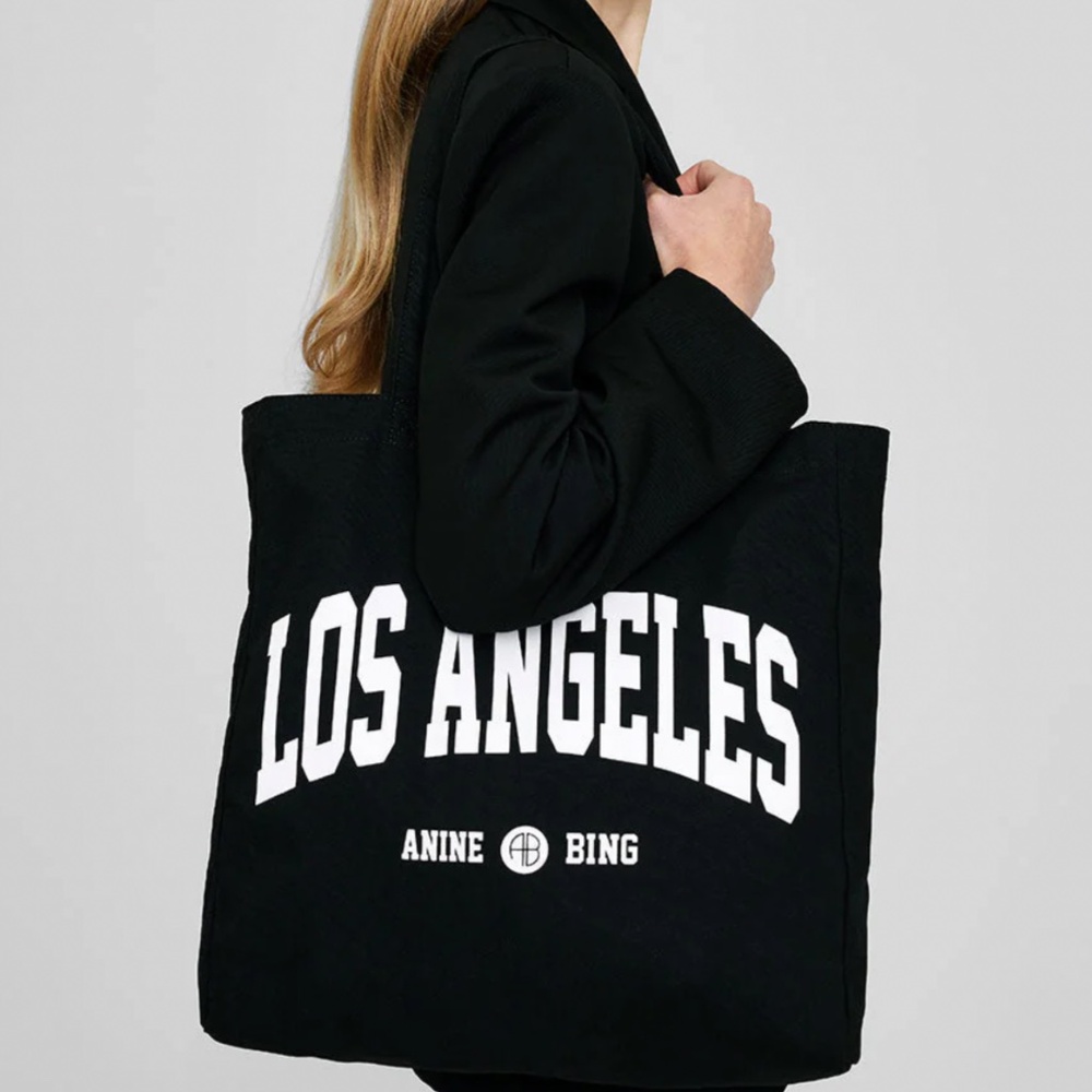 Anine Bing Remy Canvas Tote - Picture 2 of 8